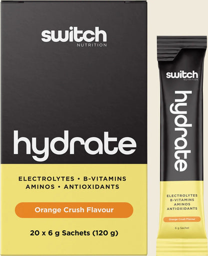 Switch Nutrition Hydrate Electrolytes No Added Sugar, Please Choose Your Size & Flavour