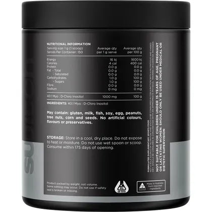 Switch Nutrition Inositol 40:1 MYO : D-Chiro Inositol 150g (150 Serves)
