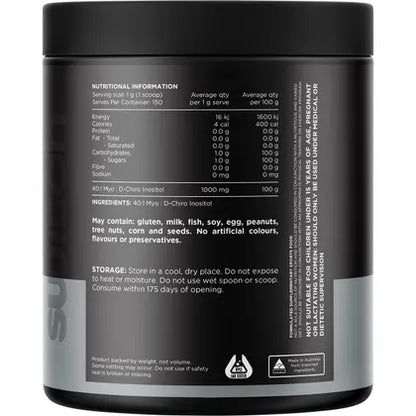 Switch Nutrition Inositol 40:1 MYO : D-Chiro Inositol 150g (150 Serves)