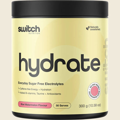 Switch Nutrition Hydrate Every Day Sugar Free Electrolytes 300g, Please Choose Your Flavour
