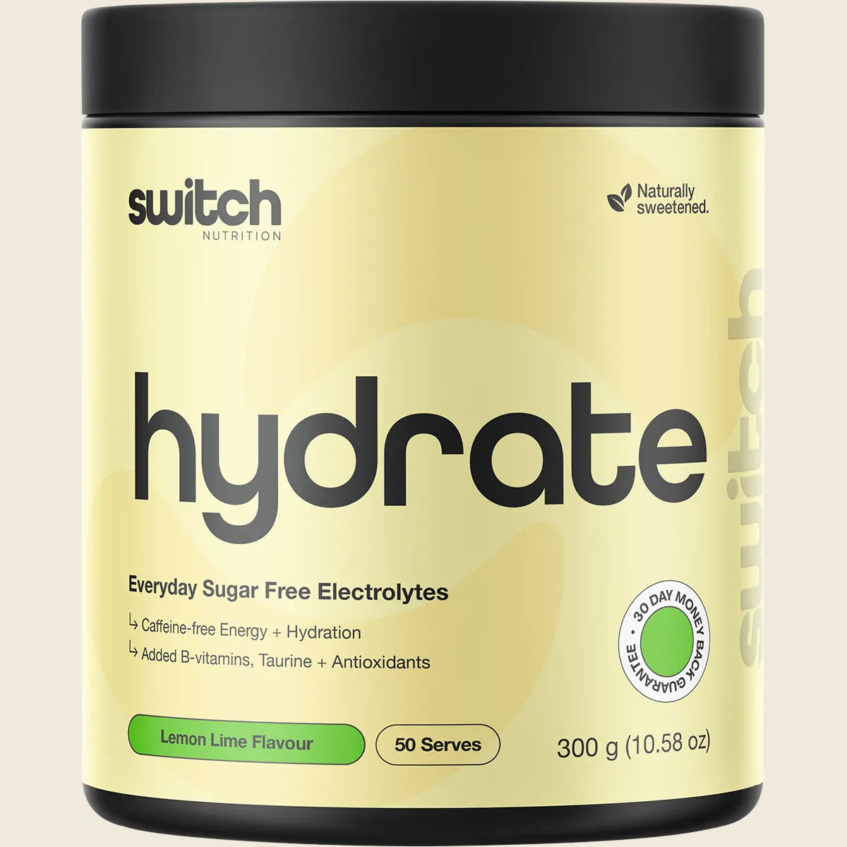 Switch Nutrition Hydrate Every Day Sugar Free Electrolytes 300g, Please Choose Your Flavour
