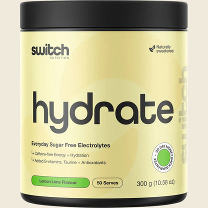 Switch Nutrition Hydrate Every Day Sugar Free Electrolytes 300g, Please Choose Your Flavour