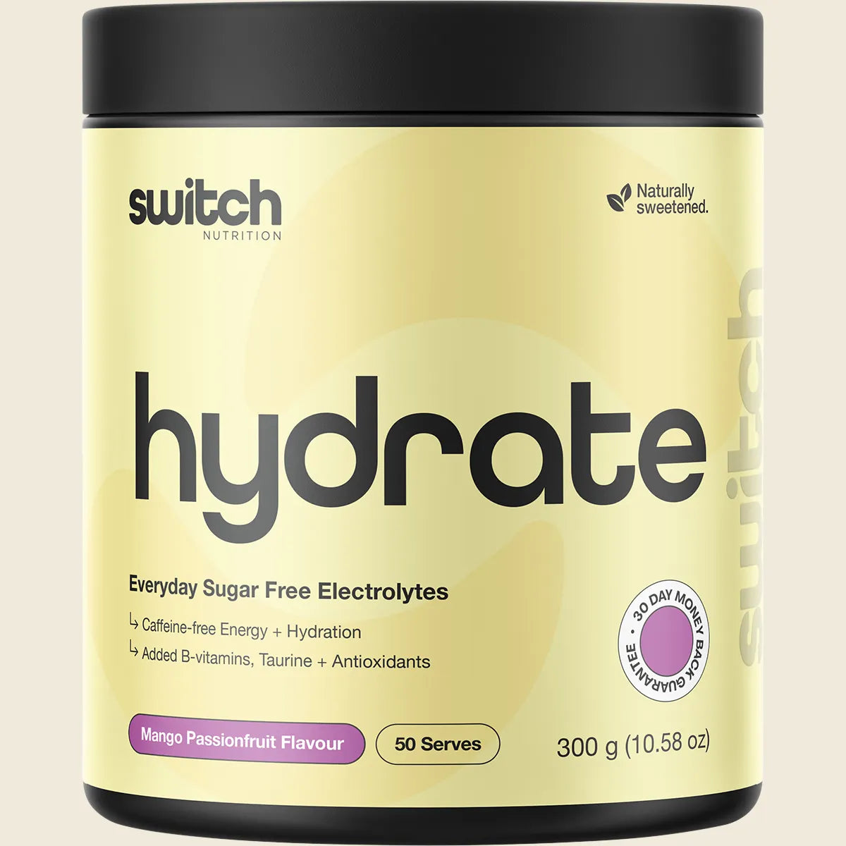 Switch Nutrition Hydrate Every Day Sugar Free Electrolytes 300g, Please Choose Your Flavour