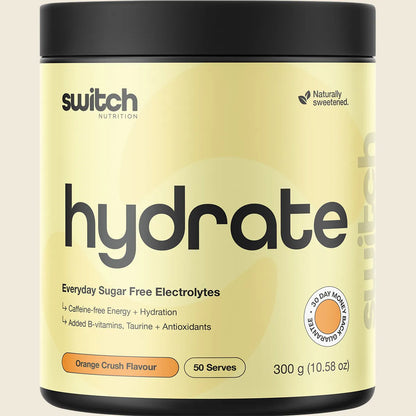 Switch Nutrition Hydrate Every Day Sugar Free Electrolytes 300g, Please Choose Your Flavour