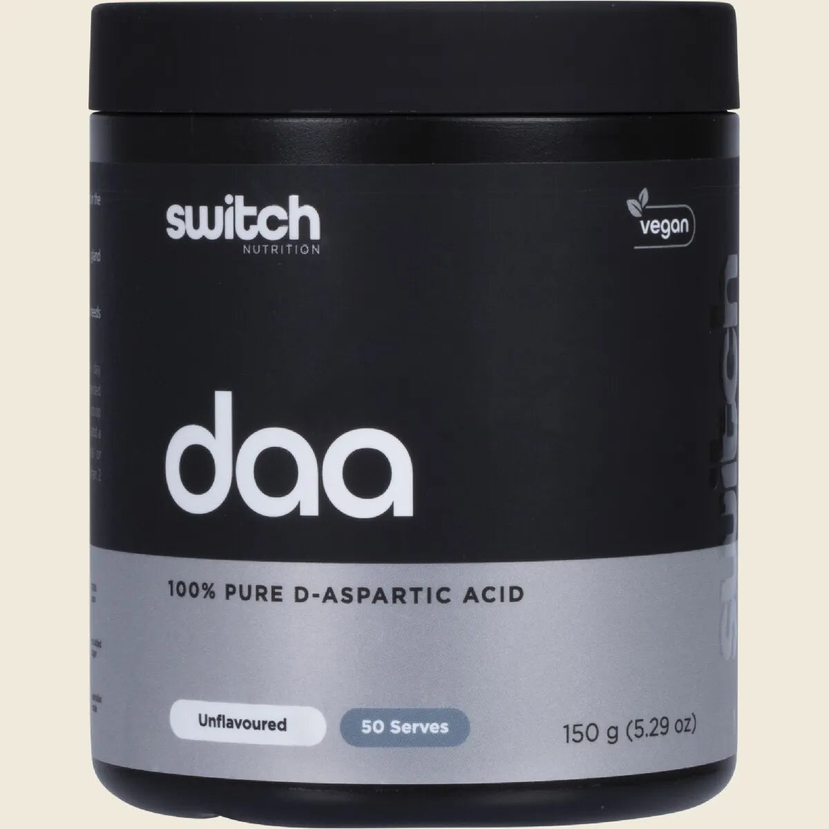 Switch Nutrition Pure D-Aspartic Acid (DAA) Unflavoured 150g, Daily Performance Edge