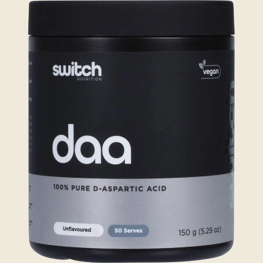 Switch Nutrition Pure D-Aspartic Acid (DAA) Unflavoured 150g, Daily Performance Edge