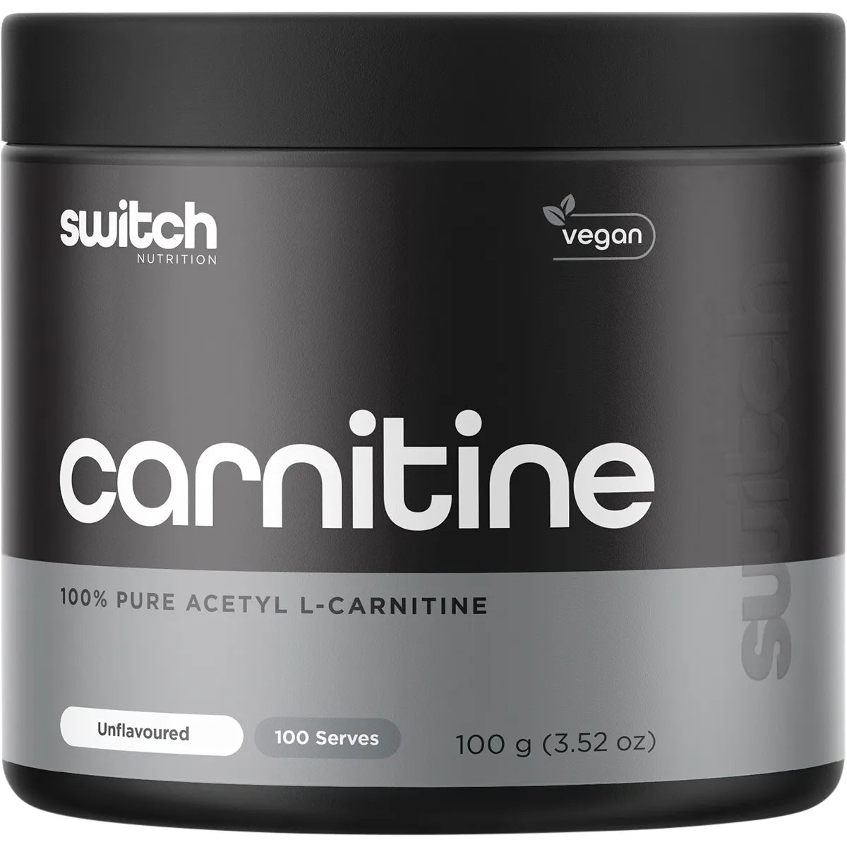 Switch Nutrition Carnitine 100% Pure Acetyl L-Carnitine 100g, Unflavoured For Energy Production