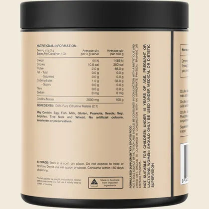 Switch Nutrition Citrulline 100% Pure Citrulline Unflavoured 300g, Training Day Staple