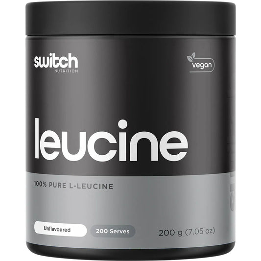 Switch Nutrition Leucine 100% Pure L-Leucine Unflavoured 200g (200 Serves)