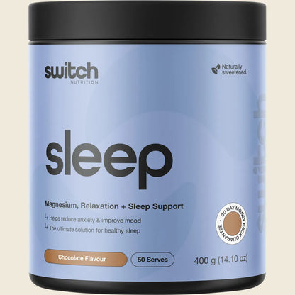 Switch Nutrition Sleep 20 X 8g Sachets Or 400g Tub, Magnesium Relaxation & Sleep Support