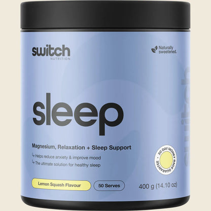 Switch Nutrition Sleep 20 X 8g Sachets Or 400g Tub, Magnesium Relaxation & Sleep Support