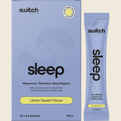 Switch Nutrition Sleep 20 X 8g Sachets Or 400g Tub, Magnesium Relaxation & Sleep Support