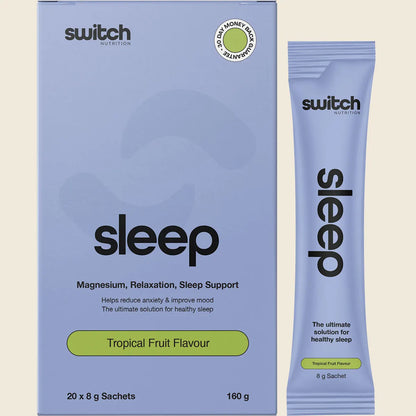 Switch Nutrition Sleep 20 X 8g Sachets Or 400g Tub, Magnesium Relaxation & Sleep Support