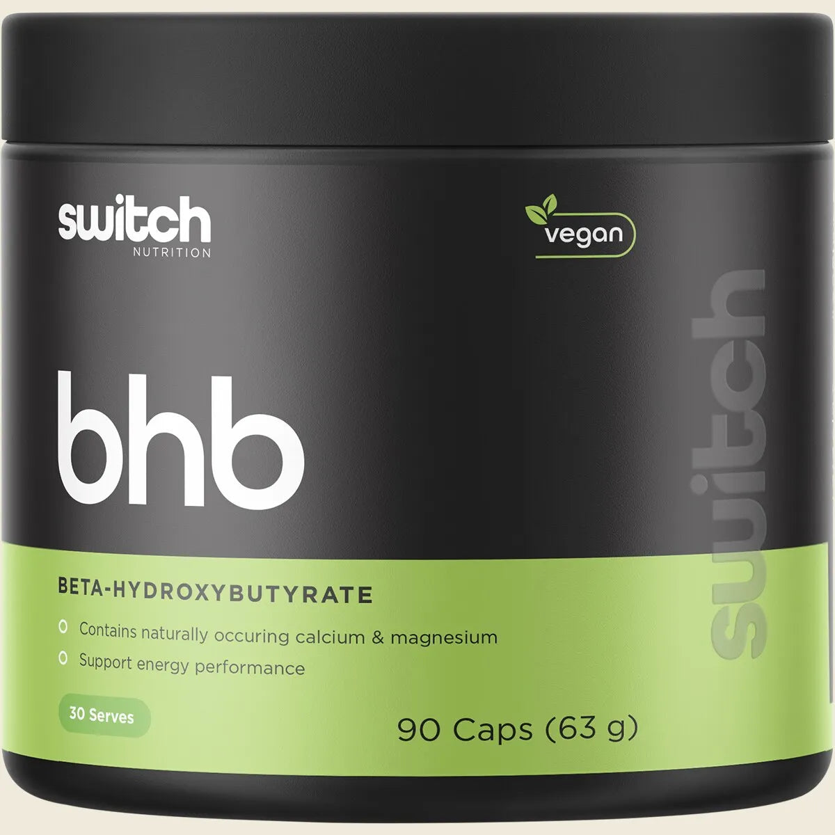 Switch Nutrition BHB Beta-Hydroxybutyrate 90 Capsules, Metabolic Mode
