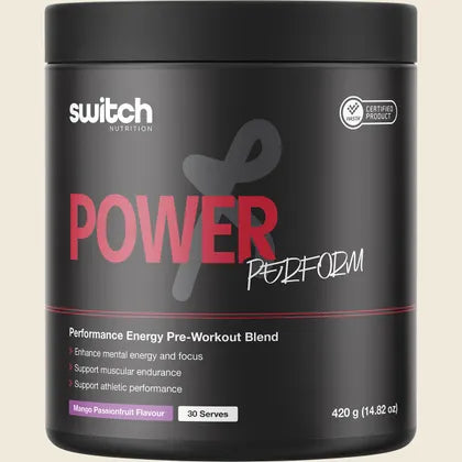Switch Nutrition Power Perform 420g | 30 Servings, Precision-Built Energy for Serious Training