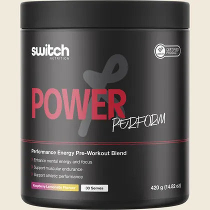 Switch Nutrition Power Perform 420g | 30 Servings, Precision-Built Energy for Serious Training