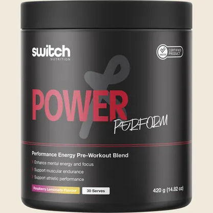 Switch Nutrition Power Perform 420g | 30 Servings, Precision-Built Energy for Serious Training