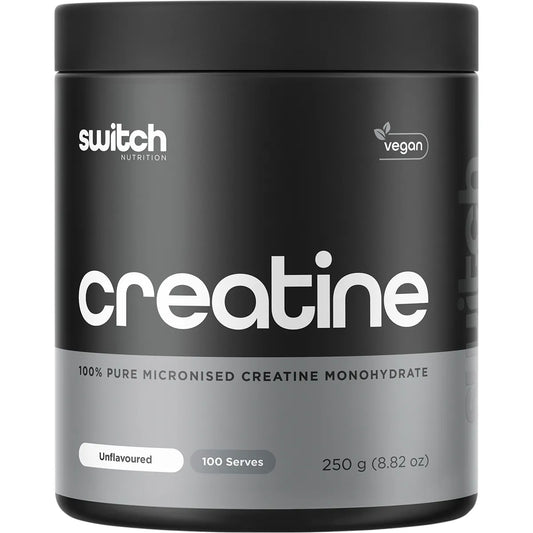Switch Nutrition Creatine 100% Pure Micronized Monohydrate Unflavoured 250g (100 Serves)