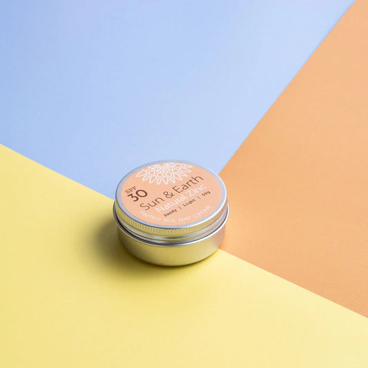 Sun & Earth Natural Zinc Sandy Light Sunscreen SPF 30 50g, Tinted All Day Cream