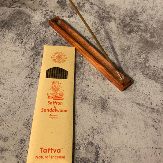 Tattva Natural Incense Sticks 25g, Saffron & Sandalwood