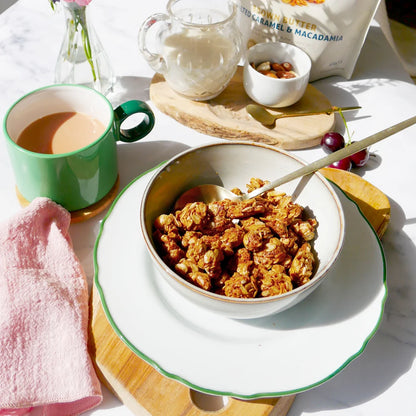 The Monday Food Co. Indulgence Gourmet Granola 300g, Brown Butter Salted Caramel & Macadamia