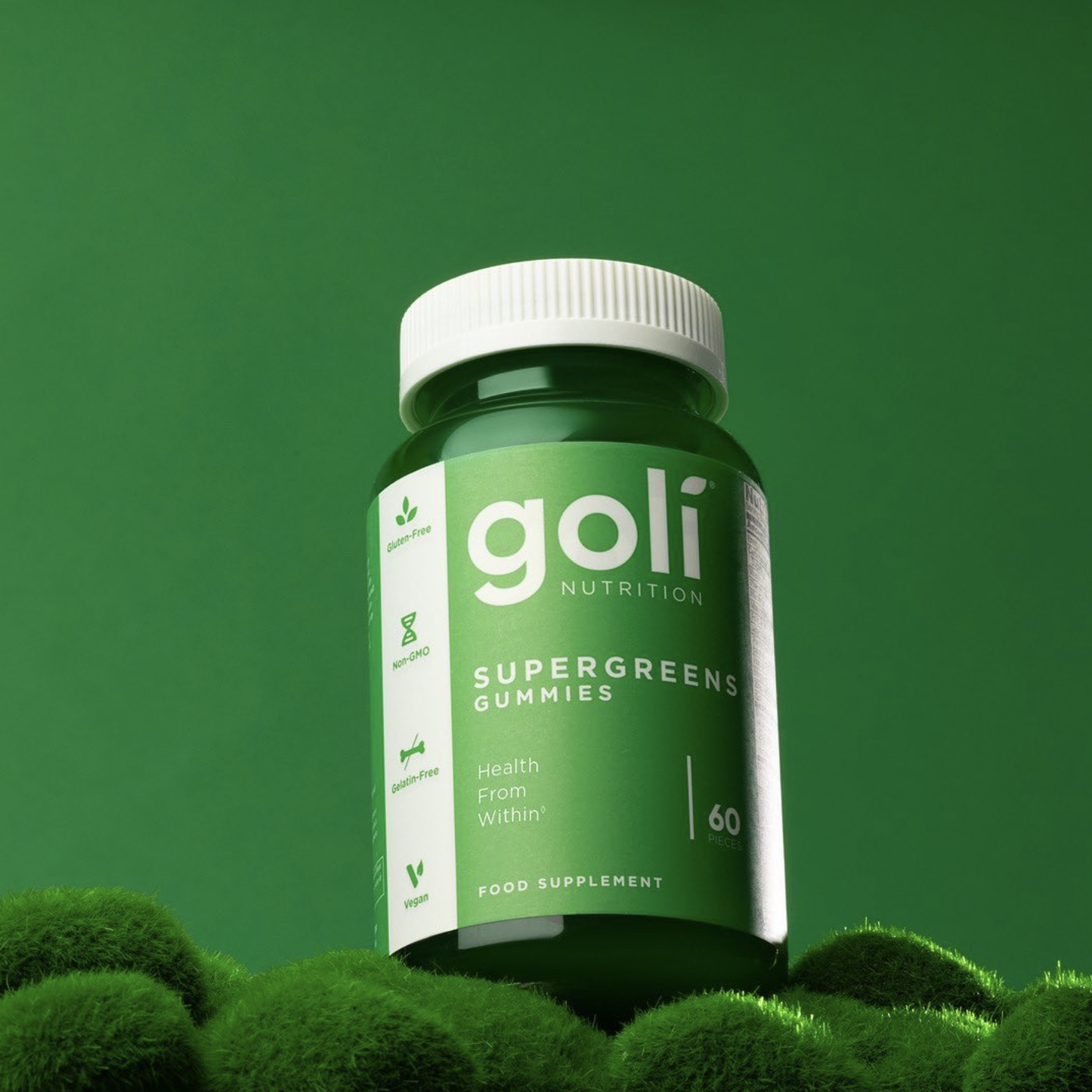 Goli Nutrition Gummies 60 Pieces, Supergreens