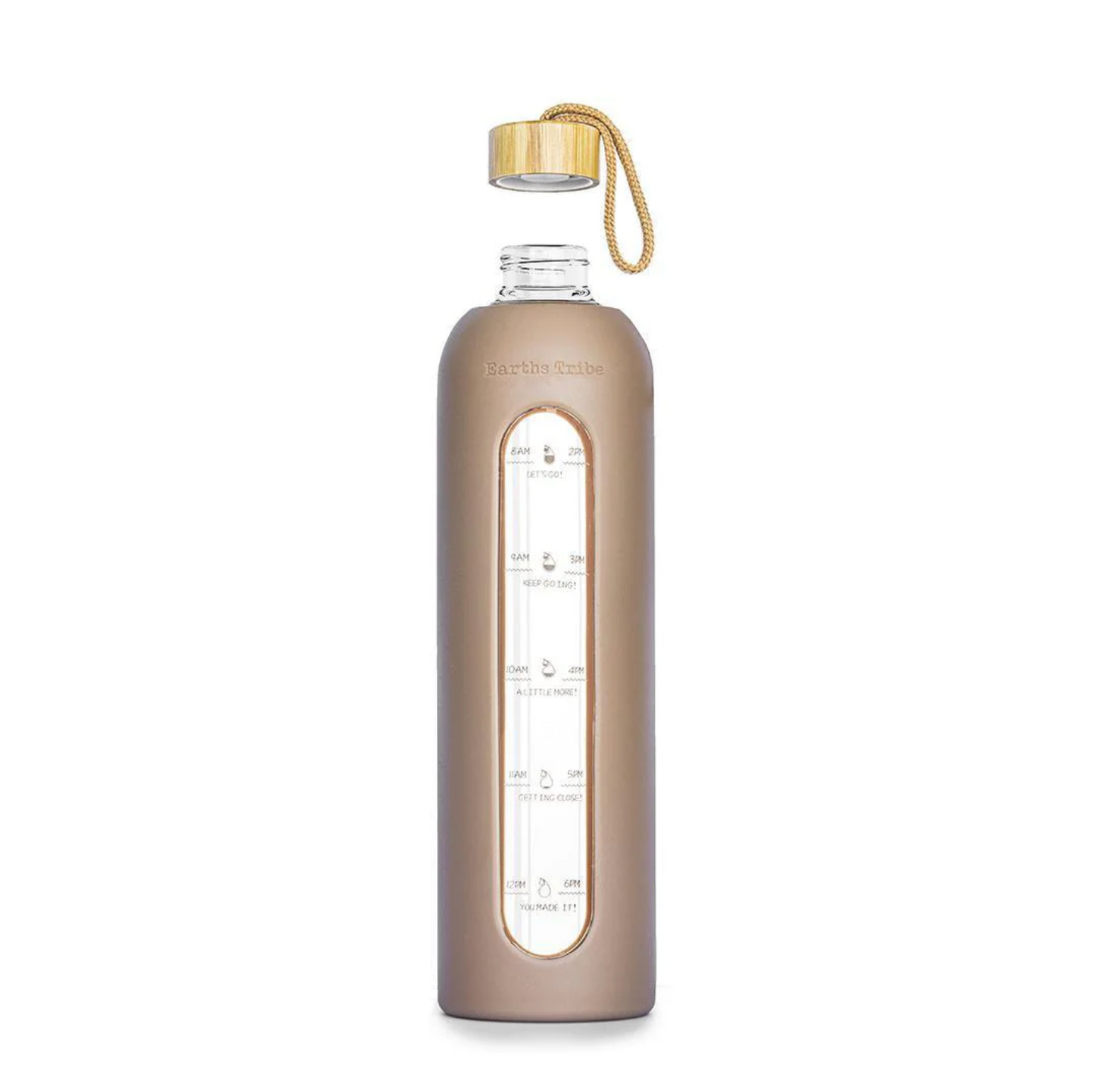 Earths Tribe Water Tracker Bottle, Reach Your Daily Water Intake Goals!