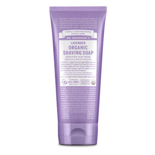 Dr Bronner's Organic Smooth & Moisturising Shaving Gel 207ml, Lavender