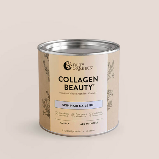 Nutra Organics Collagen Beauty 225g, Vanilla Flavour (add to coffee)