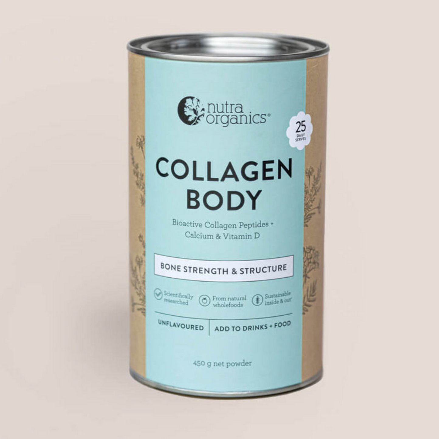 Nutra Organics Collagen Body 225g Or 450g, Unflavoured