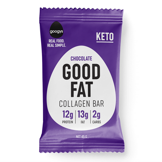 Googy's Good Fat Collagen Bar 45g, Chocolate
