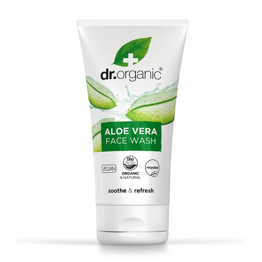 Dr Organic Face Wash 150ml, Aloe Vera