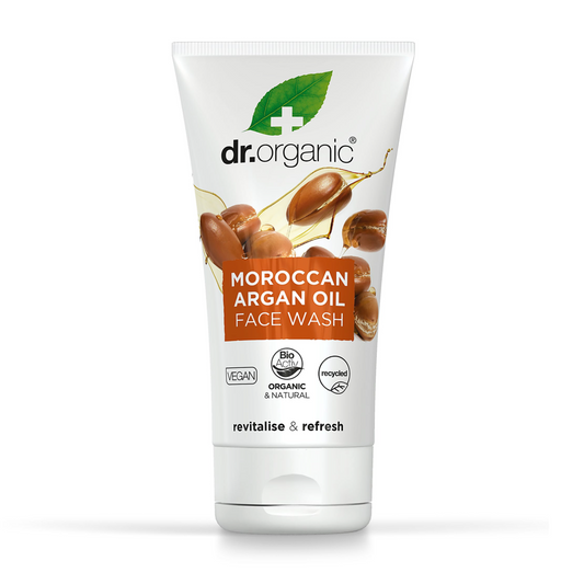 Dr Organic Face Wash 150ml, Moroccan Argan Oil