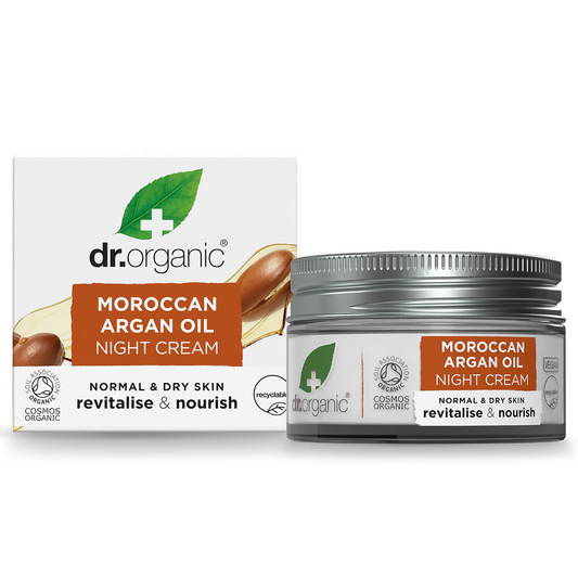 Dr Organic Night Cream 50ml, Moroccan Argan Oil