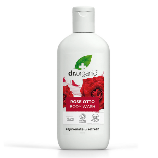 Dr Organic Body Wash 250ml, Rose Otto {Rejuvinate & Refresh}