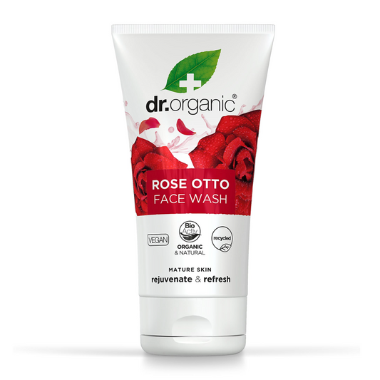 Dr Organic Face Wash 150ml, Rose Otto