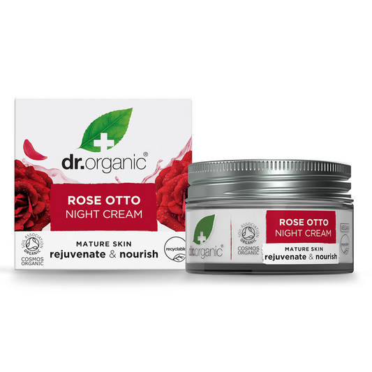 Dr Organic Night Cream 50ml, Rose Otto {Rejuvinate & Nourish}