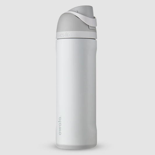 Owala FreeSip Stainless Steel Water Bottle 24oz, 32oz or 40oz, Shy Marshmallow