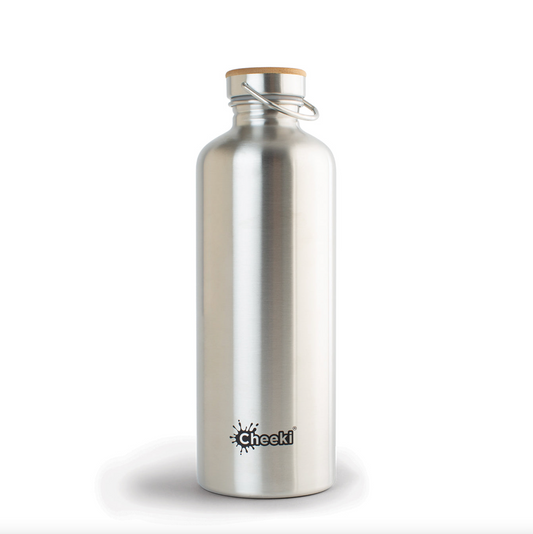 Cheeki Thirsty Max Stainless Steel Bottle 1.6L, Silver