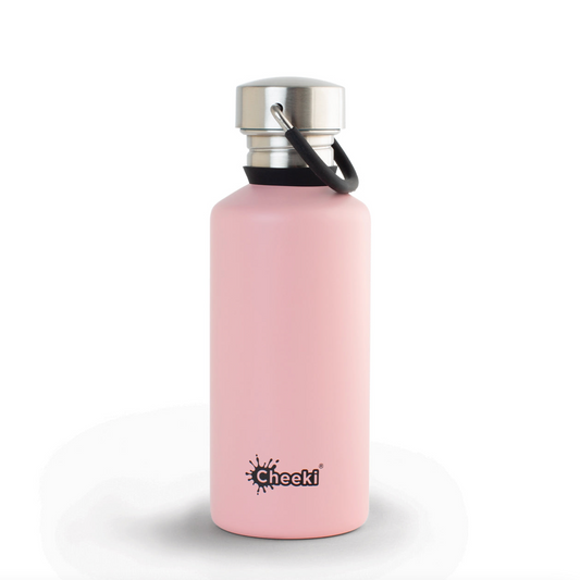 Cheeki Single Wall Classic Bottle 500ml, Pink