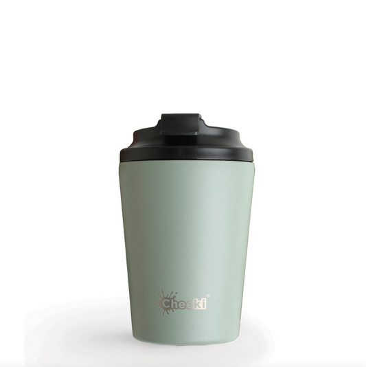 Cheeki Insulated Coffee Cup 350ml, Moss
