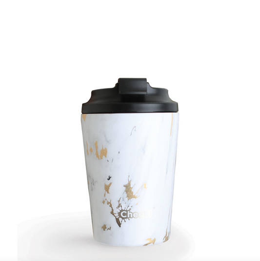 Cheeki Insulated Coffee Cup 350ml, Marble
