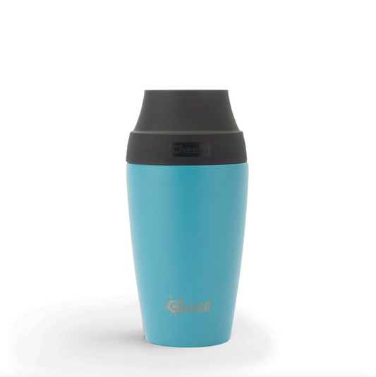 Cheeki Insulated Coffee Mug 350ml, Aqua