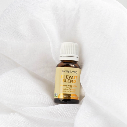 Lively Living Organic Essential Oil Elevate Blend 15ml, Support For Fatigue & Nervous Tension