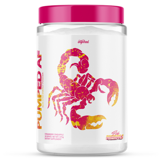 Inspired Nutraceuticals Pumped AF 20 Servings, Pink Pineapple {Strawberry Pineapple Flavour}