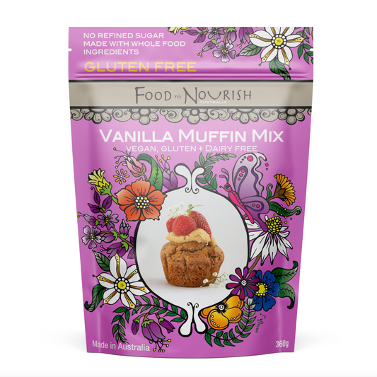 Food To Nourish Baking Mix 360g, Vanilla Muffin Mix