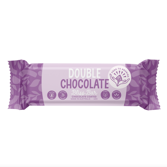 Food To Nourish Bliss Bar 40g Or Box of 12, Double Choc