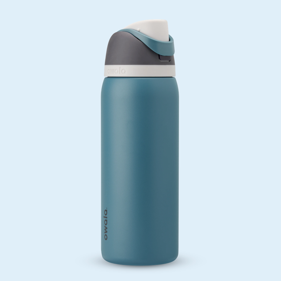 Owala FreeSip Stainless Steel Water Bottle, 32oz Blue 