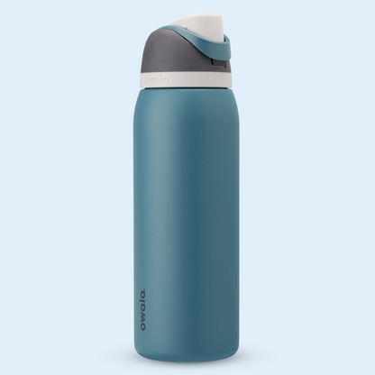 Owala FreeSip Stainless Steel Water Bottle 24oz, 32oz Or 40oz, Blue Oasis