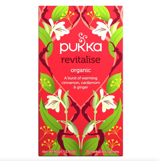 Pukka Herbs 20 Herbal Tea Bags, Revitalise